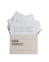 Load image into Gallery viewer, Know Yourself Prompt Cards