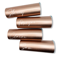Load image into Gallery viewer, Rose Gold Personalised Tall Flask