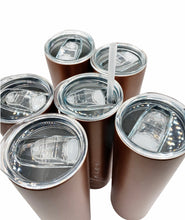 Load image into Gallery viewer, Personalised Rose Gold Tall Flask