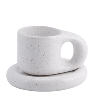 Load image into Gallery viewer, Minimal Cloud Mug + Saucer - Freckle
