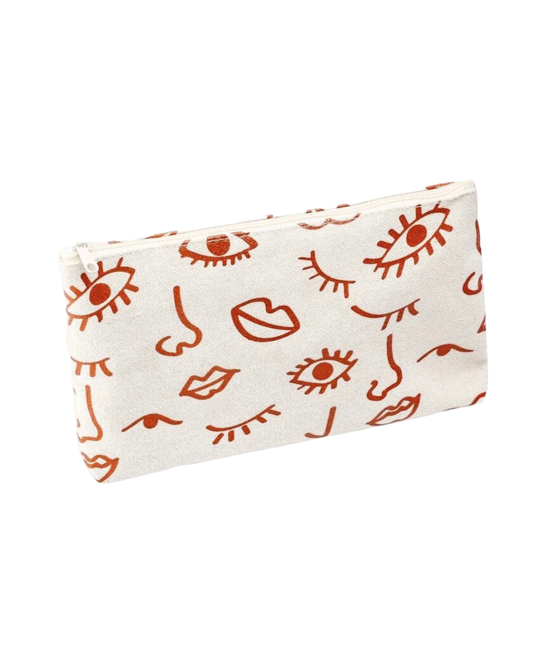 Graphic Canvas Zip Pouch