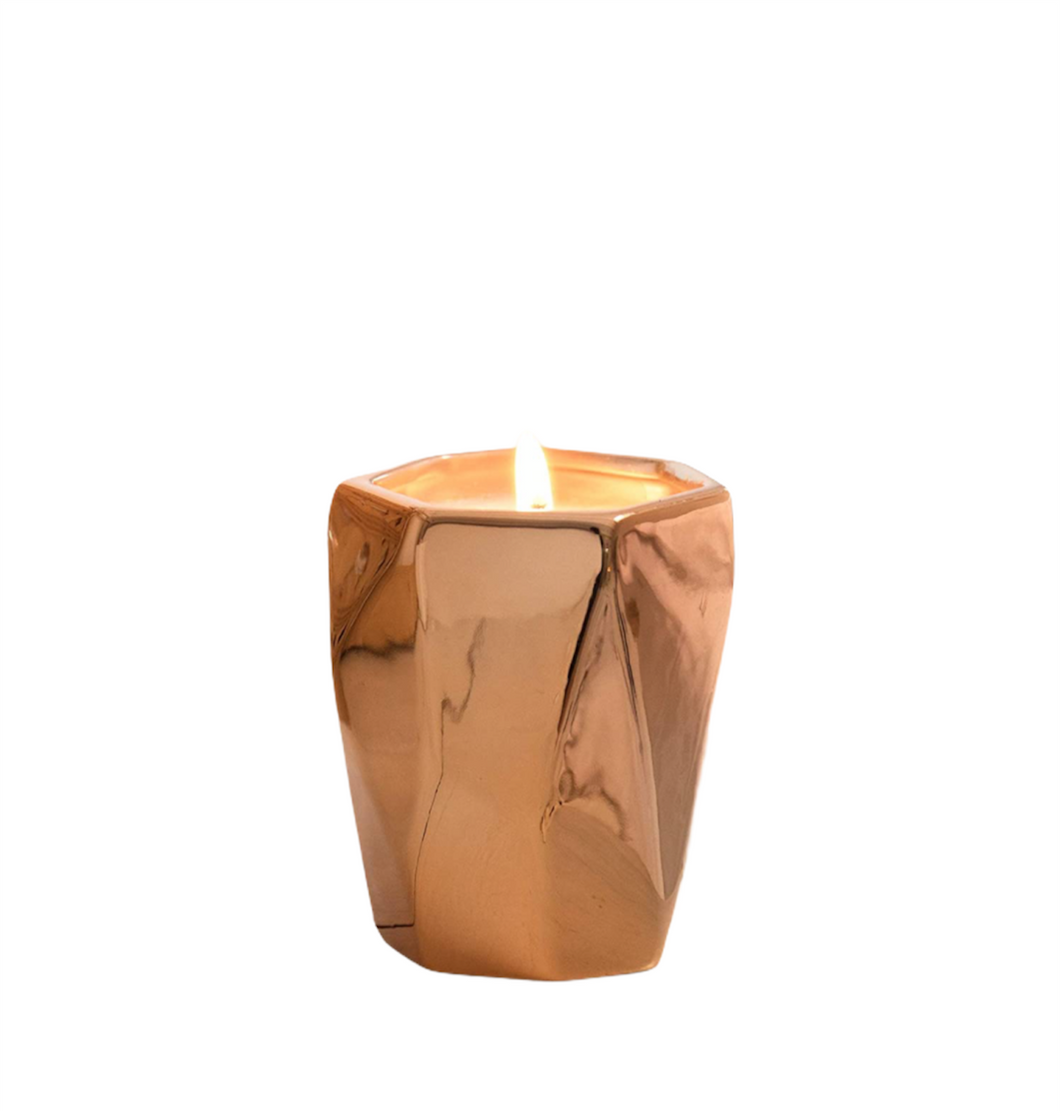 Jasmine & Ylang Ylang Rose Gold Ceramic Jar Candle