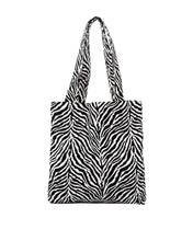 Load image into Gallery viewer, Zebra Textured Tote Bag
