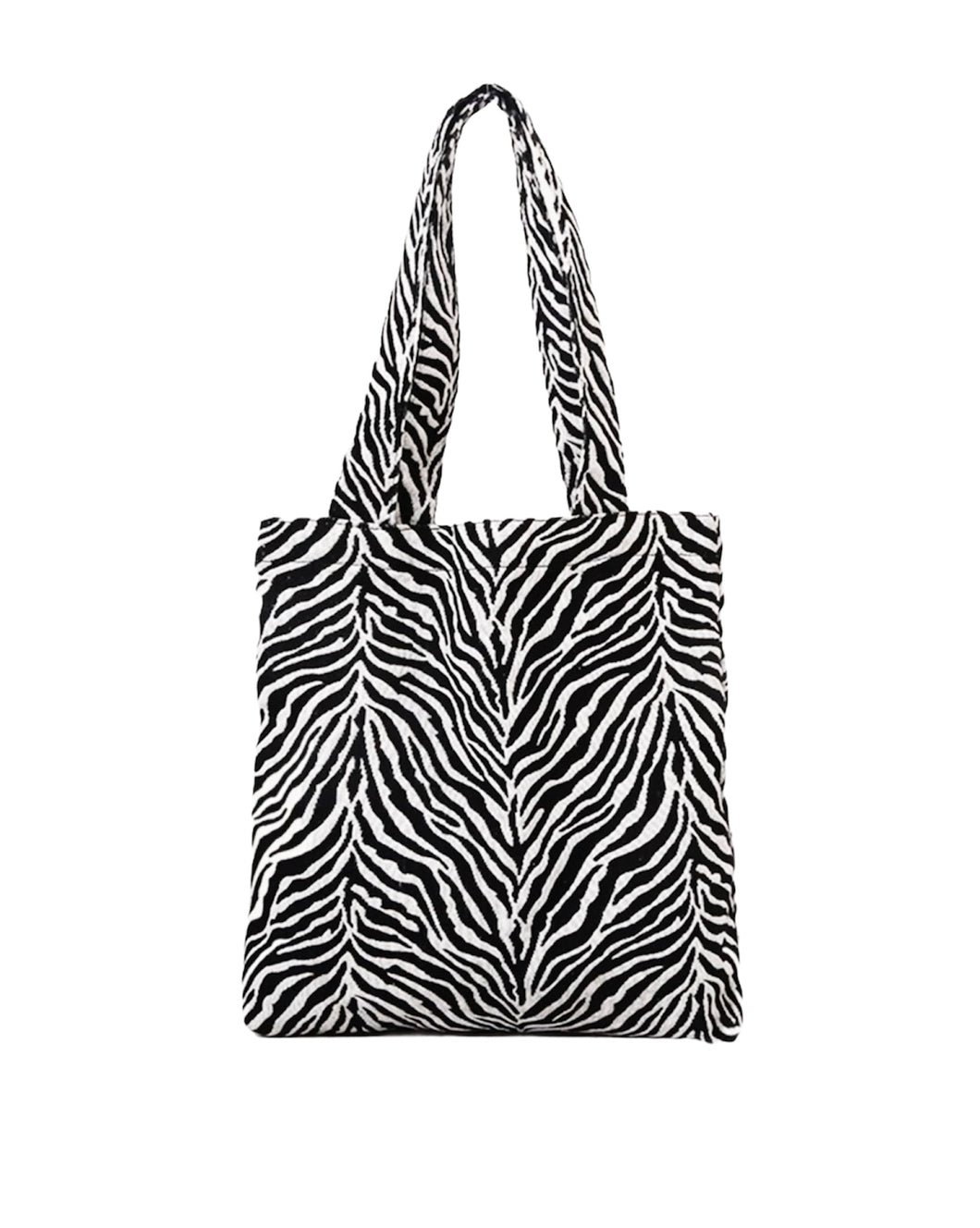 Zebra Textured Tote Bag